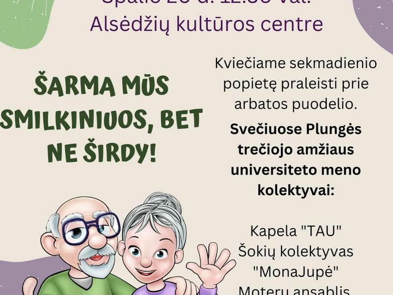 Senjorų popietė Alsėdžiuose