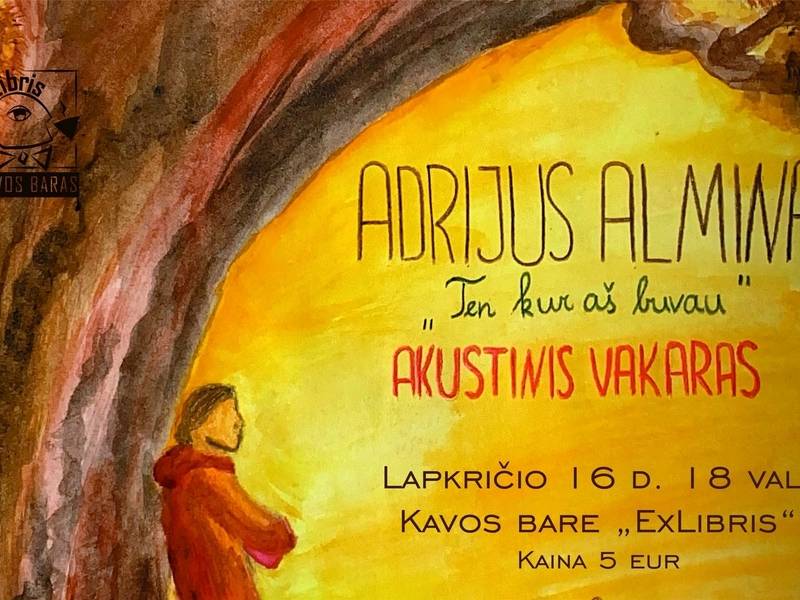 Akustinis Adrijaus Almino koncertas