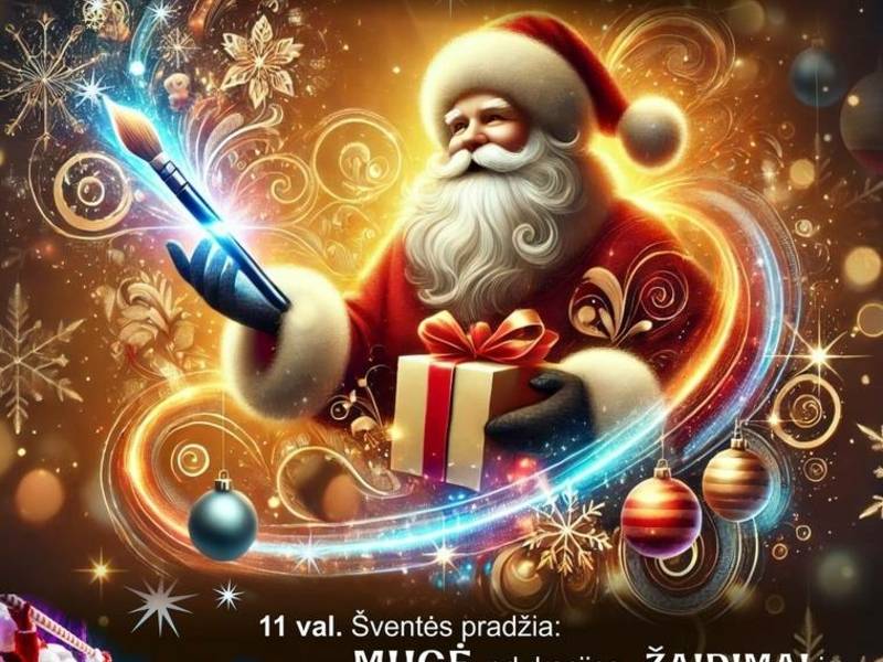 Kalėdų senelio sutiktuvės M. Oginskio rūmuose