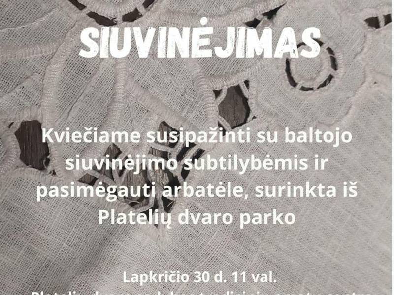 Praktinis seminaras „Baltas siuvinėjimas”
