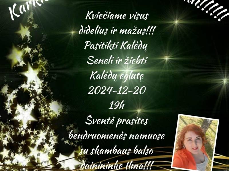 Kalėdų eglutės įžiebimo šventė Karklėnuose