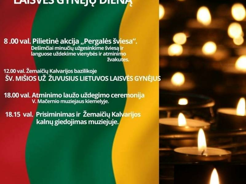 Laisvės gynėjų dienos minėjimas Žemaičių Kalvarijoje 