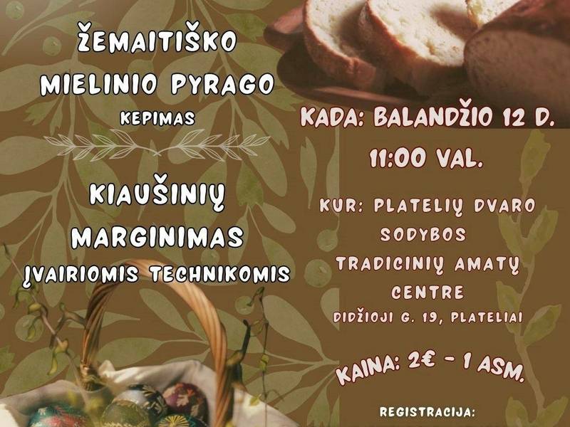 Lieldienu praktiskie semināri Plateļu tradicionālās amatniecības centrā