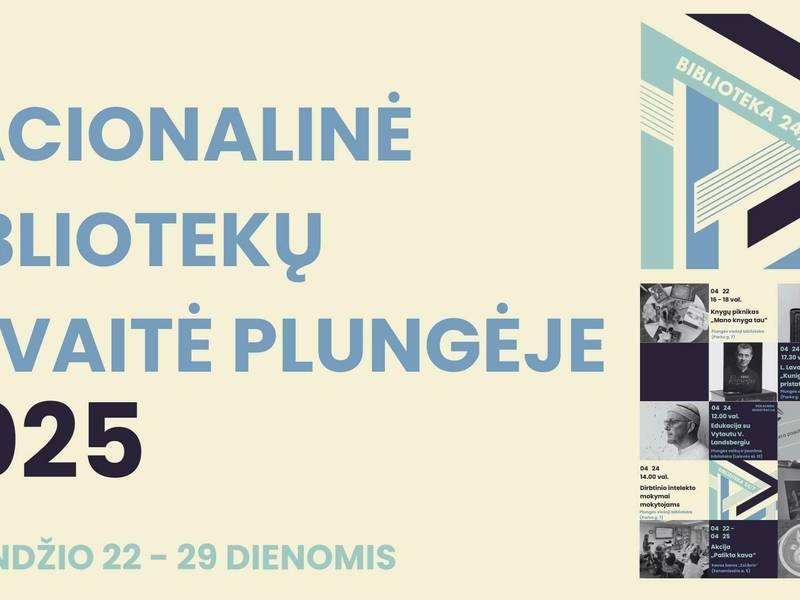Nacionalinė Lietuvos bibliotekų savaitė Plungėje