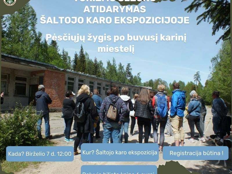 Pėsčiųjų žygis po buvusį karinį miestelį