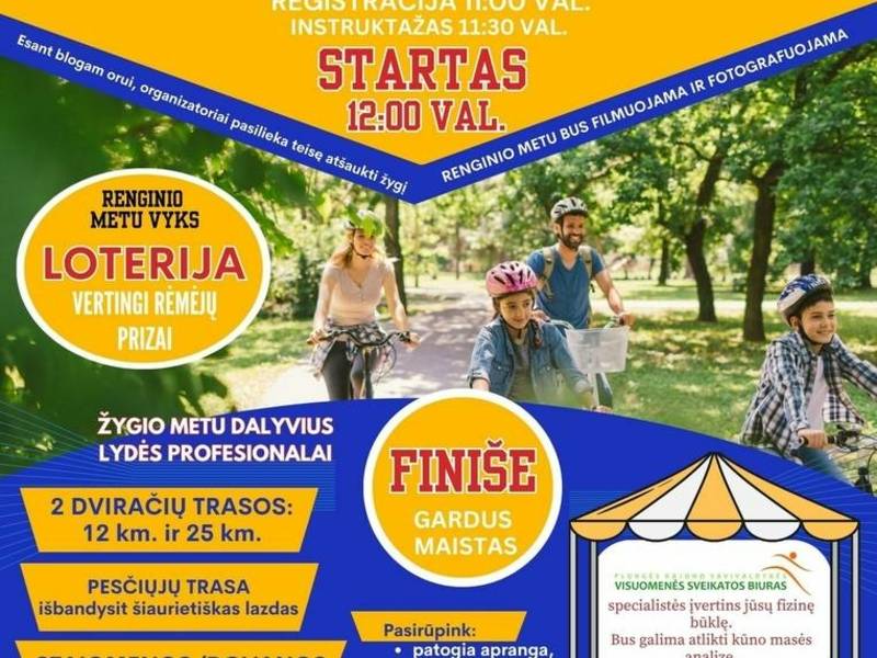Dviračių žygis Glaudžiuose