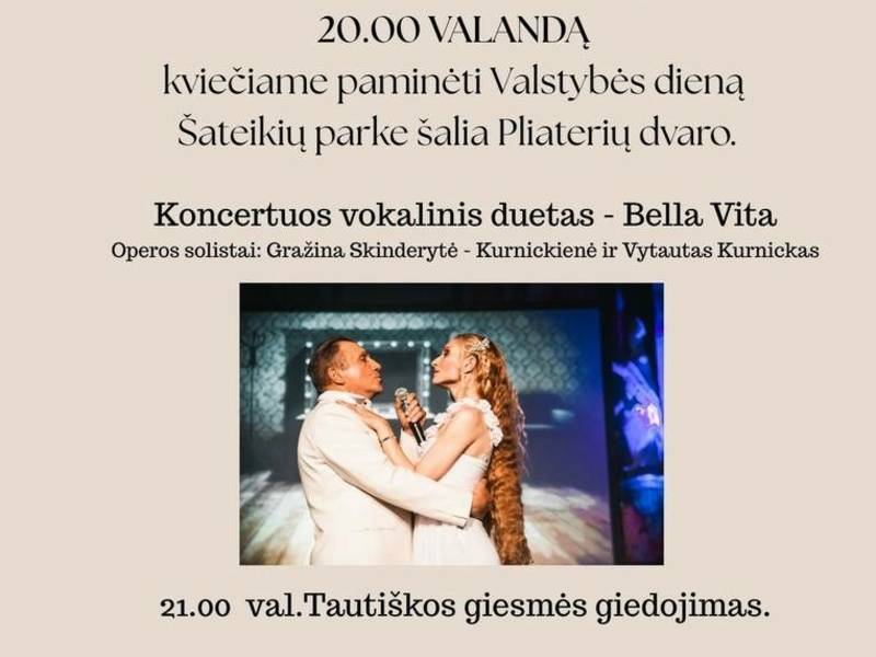Lietuvos valstybės dienos minėjimas Šateikiuose