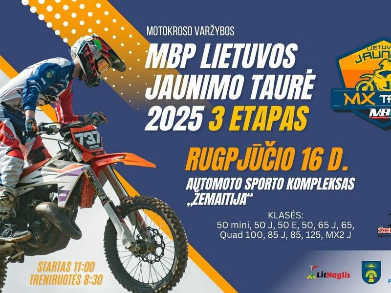 Motokroso varžybos „MBP Lietuvos Jaunimo taurė 2025“ III etapas