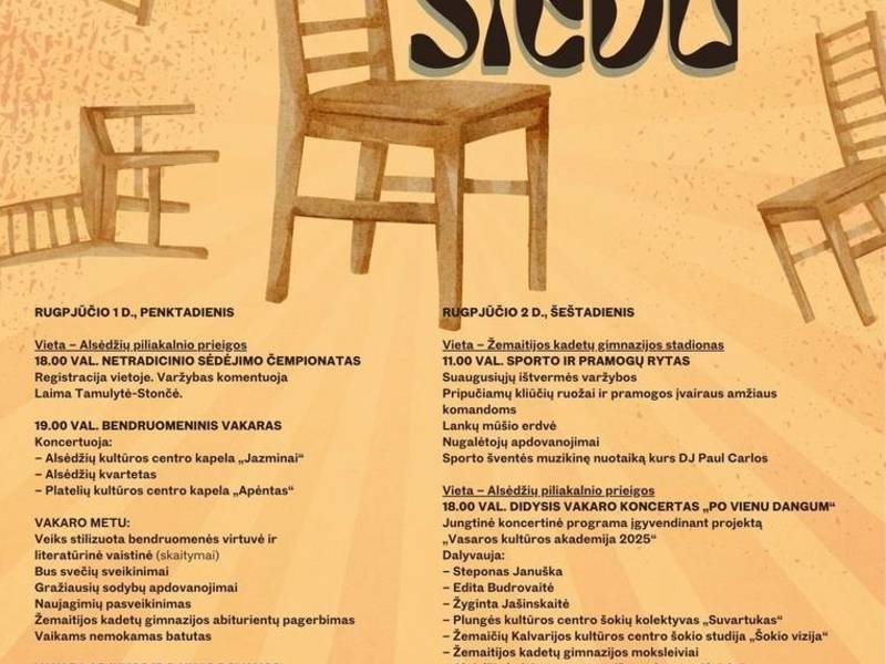 Alsėdžių miestelio vasaros šventė ,,AL SIEDU 2025‘‘