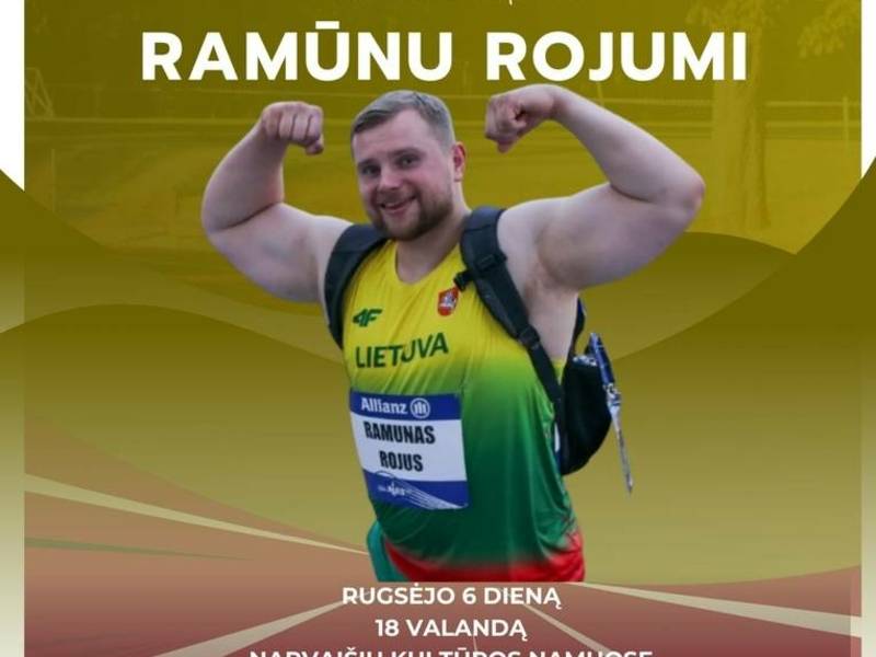 Susitikimas su paratletu, Lietuvos rutulio stūmimo čempionu Ramūnu Rojumi