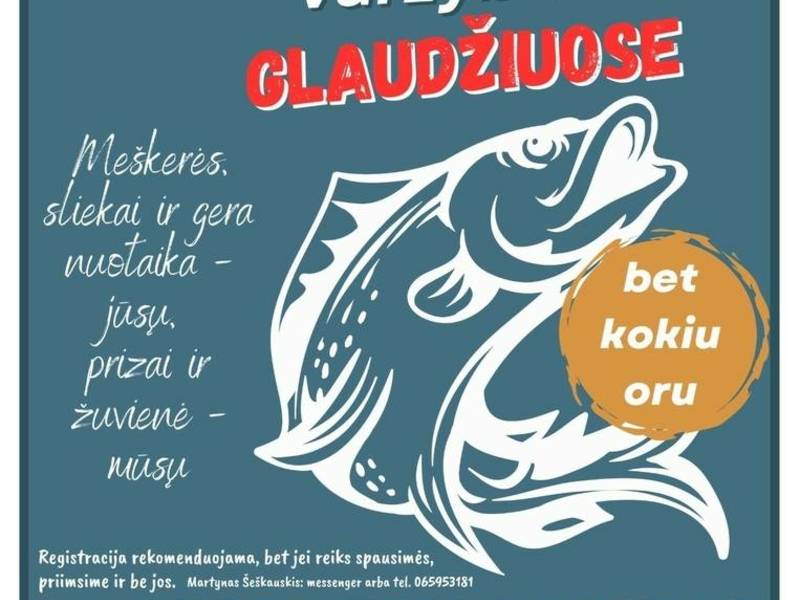 Žvejų mėgėjų varžybos Glaudžiuose