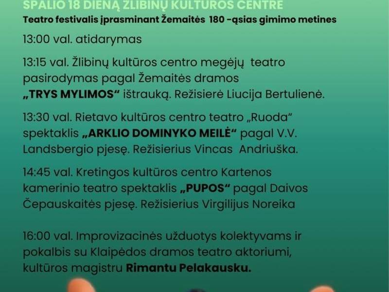 Teatro festivallis Žlibinuose