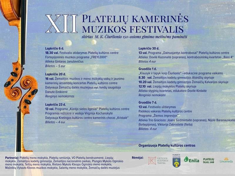 XII Platelių kamerinės muzikos festivalis 