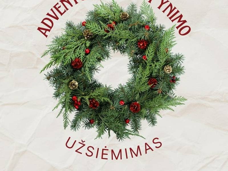 Advento vainiko pynimo užsiėmimas