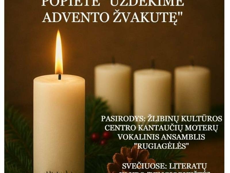 Popietė „Uždekime advento žvakutę“
