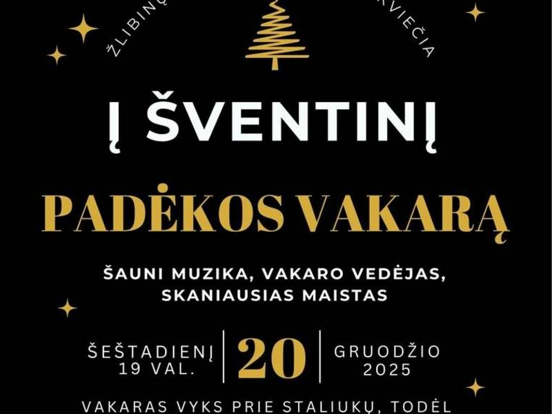 Padėkos vakaras Žlibinuose