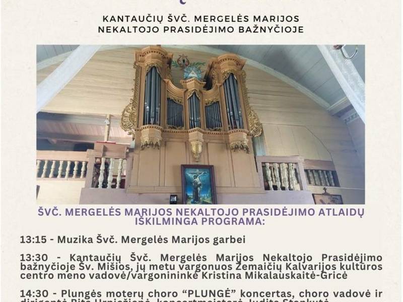 Renginių ciklo koncertas: Restauruotų vargonų muzikos pristatymas „Praeitį išsaugokime dabarčiai“