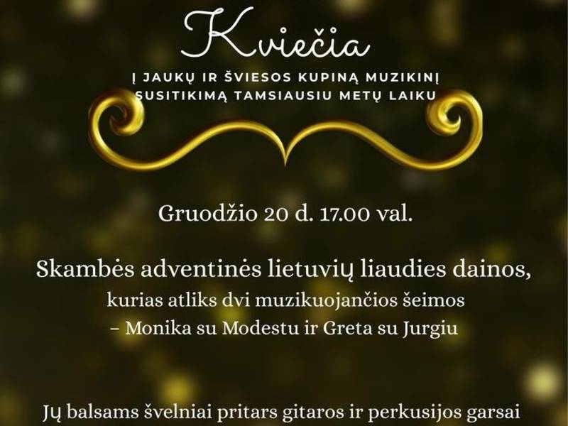 Advento vakaras Le Le terasoje