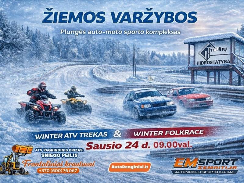 Keturračių & Winter Folkrace varžybos