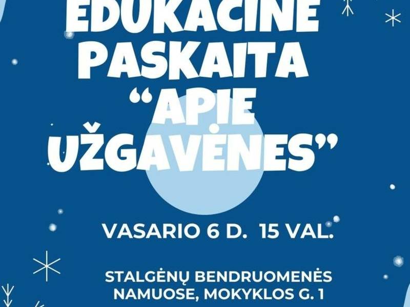 Edukacinė paskaita „Apie Užgavėnės“