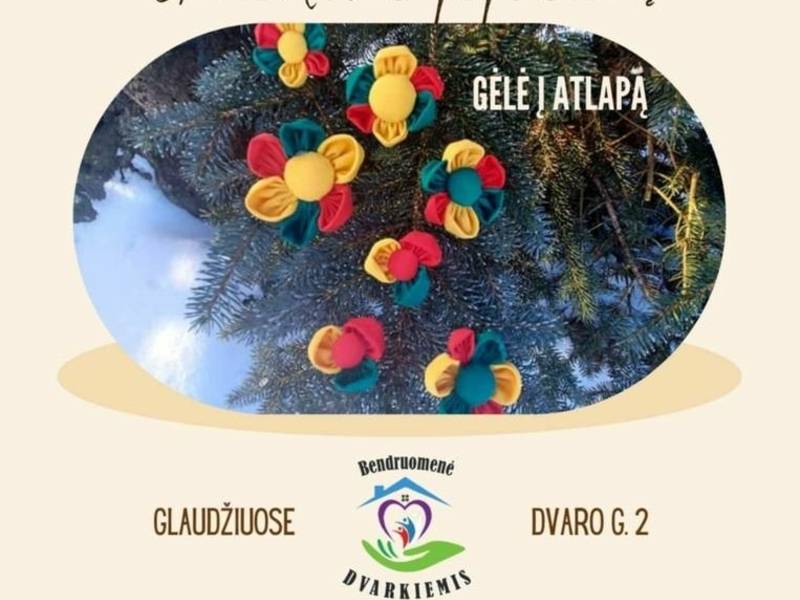 Edukacinis užsiėmimas „Susikurk Lietuvos gimtadienio papuošalą“