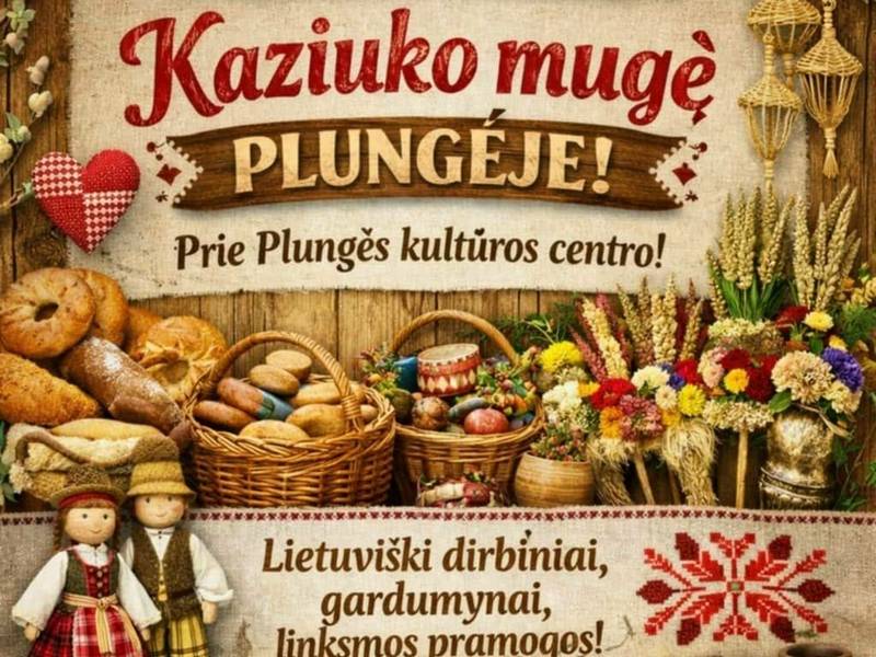 Kaziuko mugė Plungės Senamiesčio aikštėje