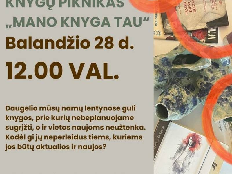 KNYGŲ PIKNIKAS „Mano knyga tau"