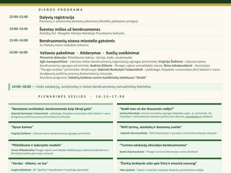 Rajoninė bendruomenių sueiga – konferencija „Pilietiškumo šaknys – bendruomenės stiprybė“