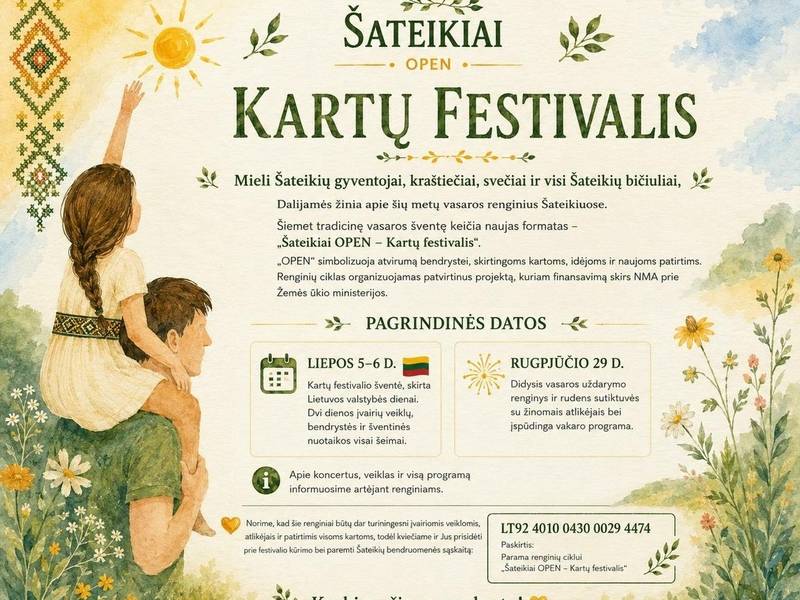 Kartų festivalis Šateikiuose