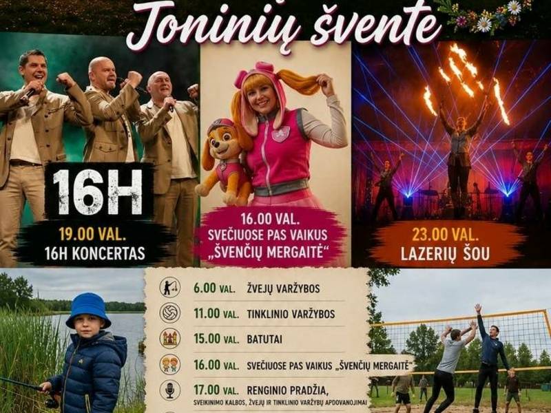 Tradicinė Joninių šventė Narvaišiuose