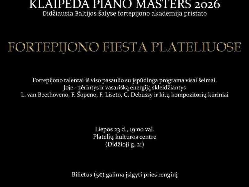 Fortepijono fiesta Plateliuose