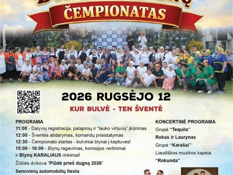 Bulvinių blynų čempionatas 2026