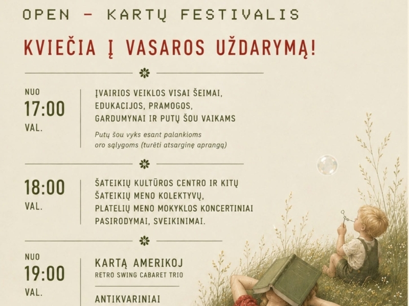 ŠATEIKIAI OPEN – kartų festivalis