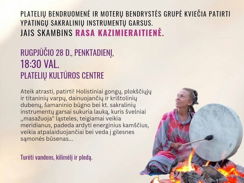 Sakralinių instrumentų garsai su Rasa Kazimieraitiene