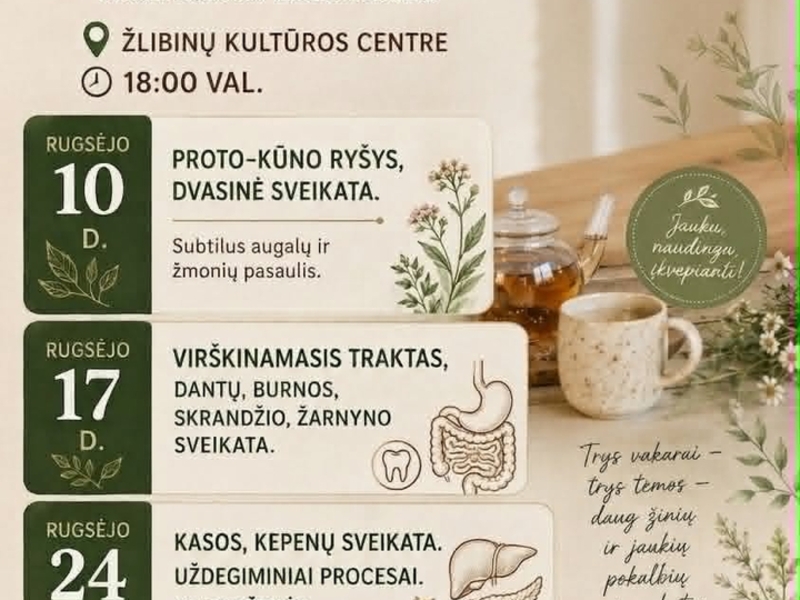 Renginių ciklas ,,Prie arbatos puodelio''
