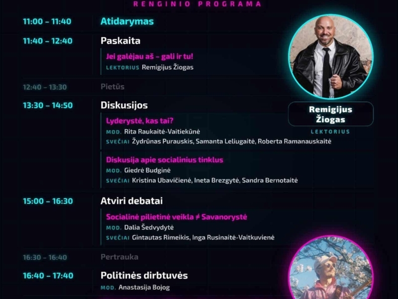Jaunimo forumas „Miestas jaunimui jaunimas miestui“| Plungė 2026