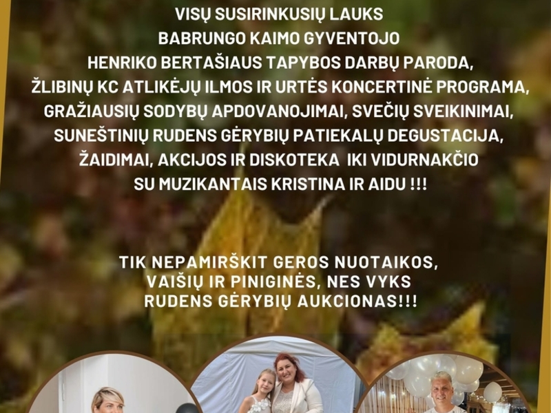 Rudens šventė - auksinis ruduo 