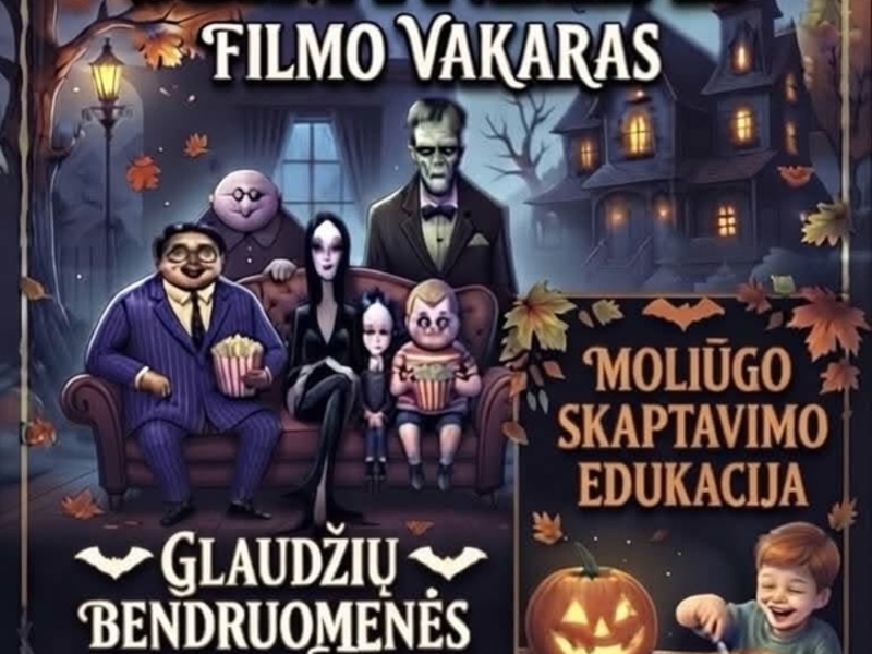 Filmo vakaras ,,Adamsų šeimynėlė 2“