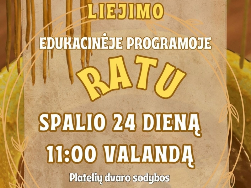 Žvakių ir bičių vaško liejimo edukacinė programa ,,Ratu“