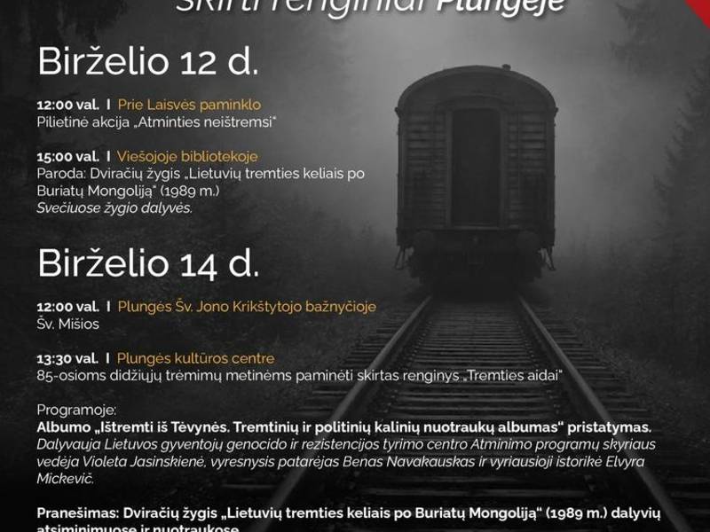 Gedulo ir vilties diena Plungėje
