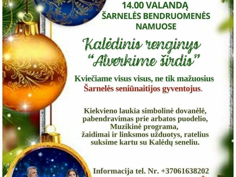 Kalėdinis renginys „Atverkime širdis“