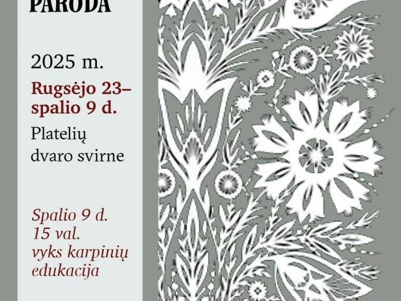 Karpinių edukacinis užsiėmimas