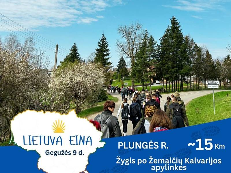 Tradicinis Camino Lituano žygis „Lietuva eina“ po Žemaičių Kalvarijos apylinkes (Plungės r.)