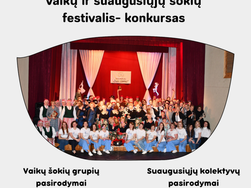 Vaikų ir suaugusiųjų šokių festivalis „Tuo ritmu“