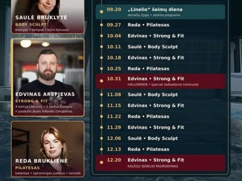 AKTYVŪS SEKMADIENIAI „LINELYJE“