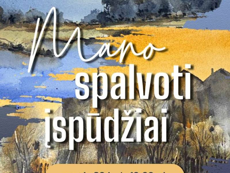 Ligitos Grinaveckienės tapybos parodos „Mano spalvoti įspūdžiai“ atidarymas