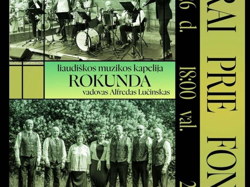 VAKARAS PRIE FONTANO su „Rokunda“