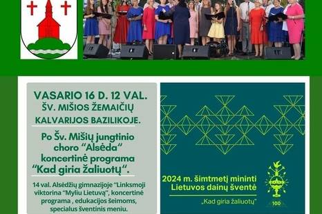 Lietuvos valstybės atkūrimo dienos minėjimas Žemaičių Kalvarijoje