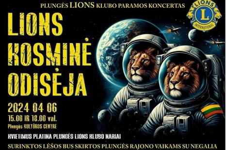 Plungės LIONS klubo paramos koncertas „Kosminė Odisėja“
