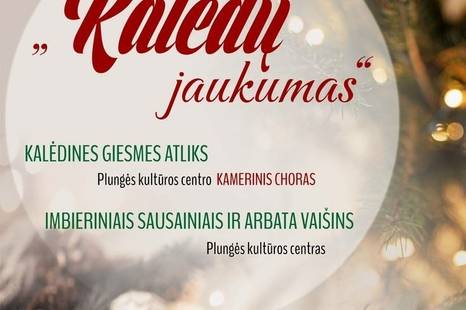 Kalėdų jaukumas su Plungės kultūros centro kameriniu choru
